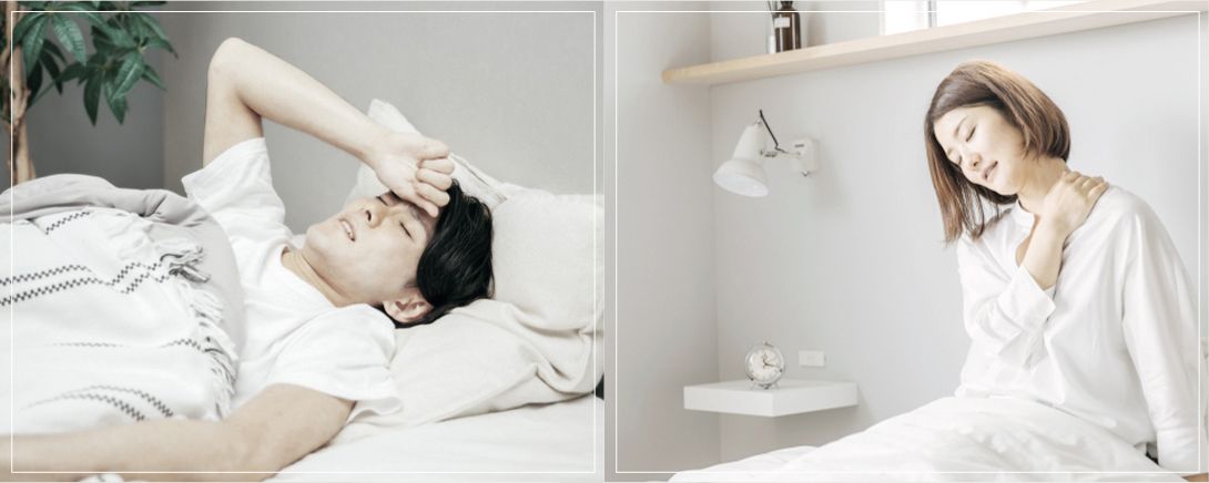 体に合わない枕を使っていると、様々な不調を引き起こす原因になるかもしれません。