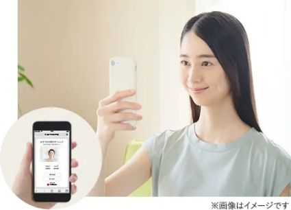 正面・横顔をスマホで撮影