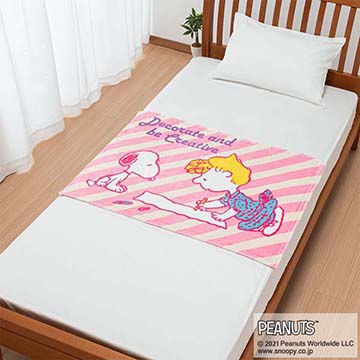 【母の日キャンペーン対象商品】【SNOOPY　スプリングキャンペーン】ピーナッツ ひざ掛け※在庫限り