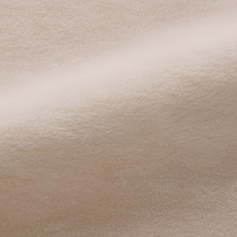 枕:アイボリー 枕カバー:ブラウン 毛布:ベージュ 敷きパッド:アイボリー