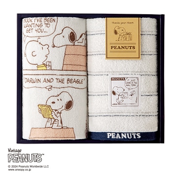【母の日キャンペーン対象商品】【SNOOPY　スプリングキャンペーン】【のし・包装対応可】ピーナッツ タオルギフト フェイスタオル２枚セット