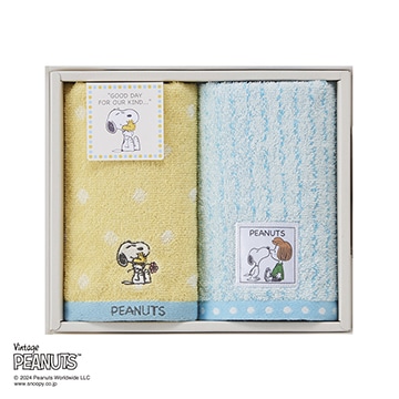 【母の日キャンペーン対象商品】【SNOOPY　スプリングキャンペーン】【のし・包装対応可】ピーナッツ タオルセット ウォッシュタオル2枚