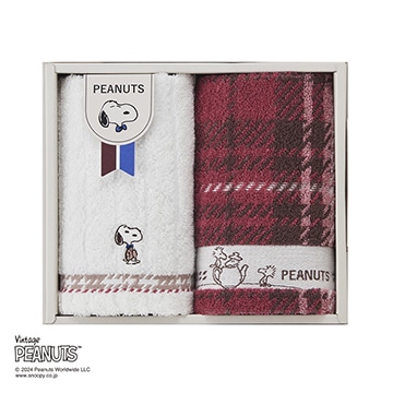【母の日キャンペーン対象商品】【SNOOPY　スプリングキャンペーン】【のし・包装対応可】ピーナッツ タオルセット ウォッシュタオル2枚