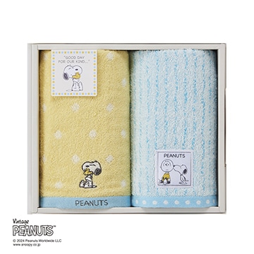 【母の日キャンペーン対象商品】【SNOOPY　スプリングキャンペーン】【のし・包装対応可】ピーナッツ タオルセット フェイスタオル2枚