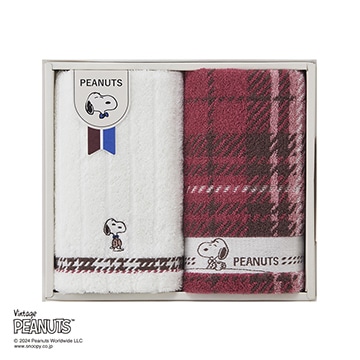 【母の日キャンペーン対象商品】【SNOOPY　スプリングキャンペーン】【のし・包装対応可】ピーナッツ タオルセット フェイスタオル2枚
