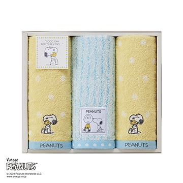 【母の日キャンペーン対象商品】【SNOOPY　スプリングキャンペーン】【のし・包装対応可】ピーナッツ タオルセット フェイスタオル3枚