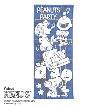 【SNOOPY　スプリングキャンペーン】ピーナッツ フェイスタオル