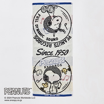 【SNOOPY　スプリングキャンペーン】ピーナッツ フェイスタオル