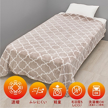 SEVENDAYS ホッとねる ふわもち軽量毛布