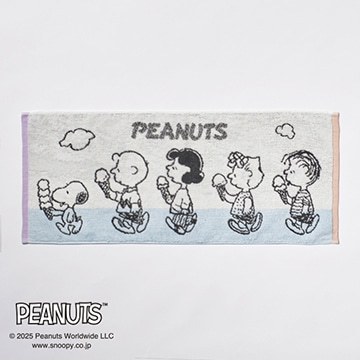 【SNOOPY　スプリングキャンペーン】ピーナッツ フェイスタオル