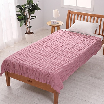 吸湿発熱あったかくしゅくしゅブランケット 日本製