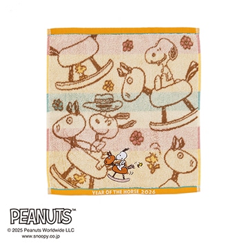 ピーナッツ 干支ウォッシュタオル(うま)【クリスマスキャンペーン】【SNOOPYウィンターキャンペーン】