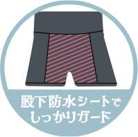 股下防水シートでしっかりガード