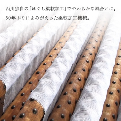 気候風土に育まれた近江ちぢみ「季ノ布　本麻の敷きパッド」