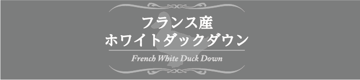 フランス産ホワイトダックダウン
