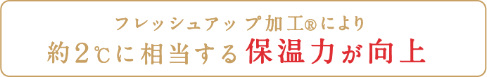 フレッシュアップ加工(R)加工